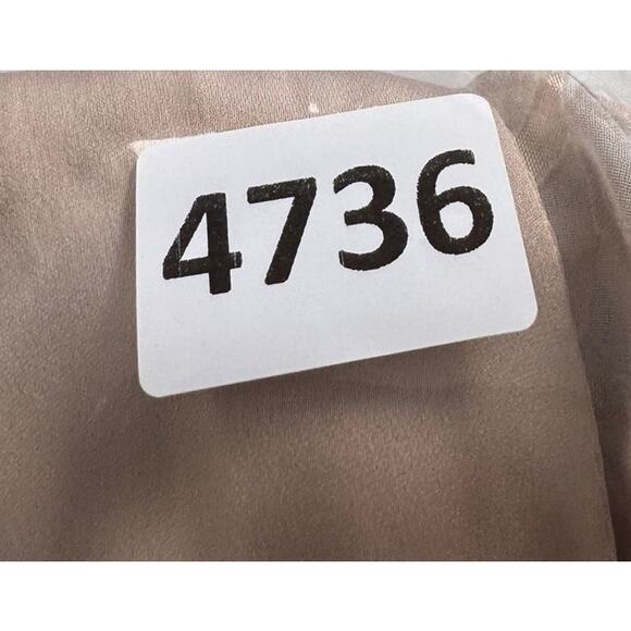 Worhington Womens 2X V Neck Tie Long Sleeve Semi Sheer Blouse Top - Picture 10 of 10